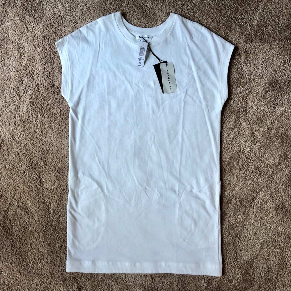 NWT White T Shirt Dress Metrocles (Aritzia)